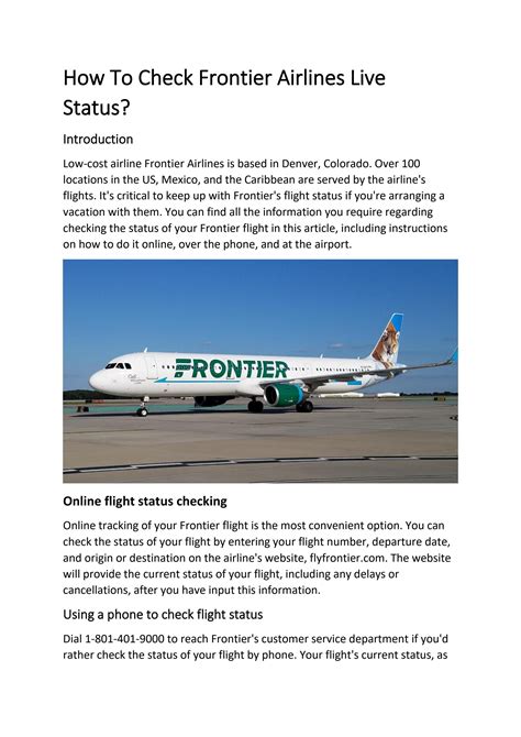 Get real-time updates with the Frontier Airlines Flight Tracker. Check Frontier Airlines flight status, schedules, and claim compensation for delays instantly.